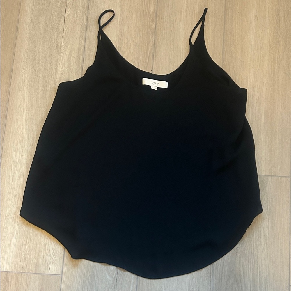 LOFT Elegant Black Tank Top